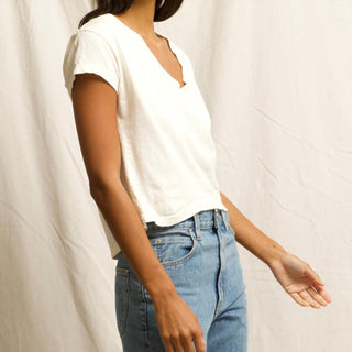 Perfectwhitetee - Women's Alanis V Neck Bright Top