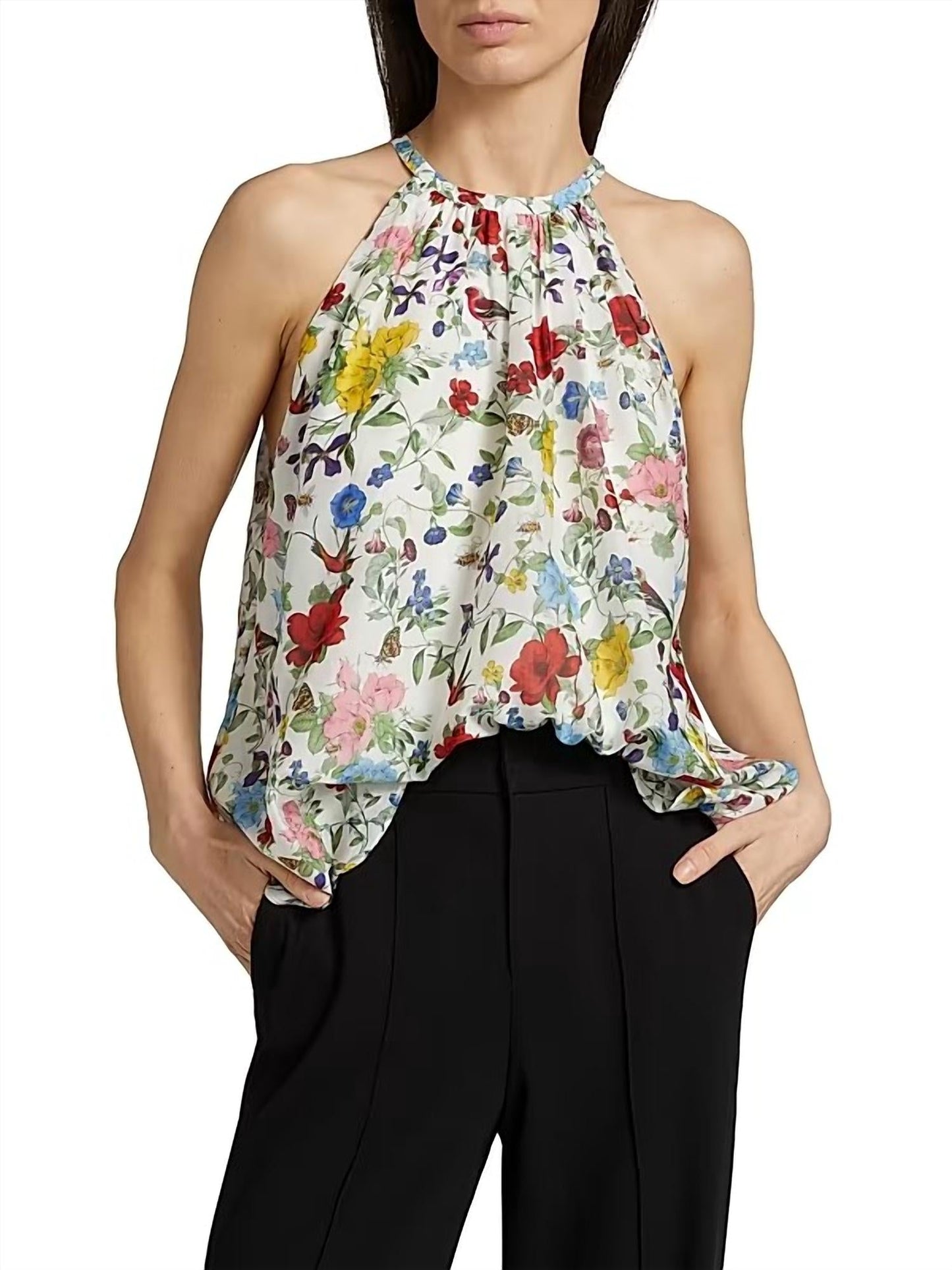 Alice + Olivia - ERNA HALTER BLOUSE