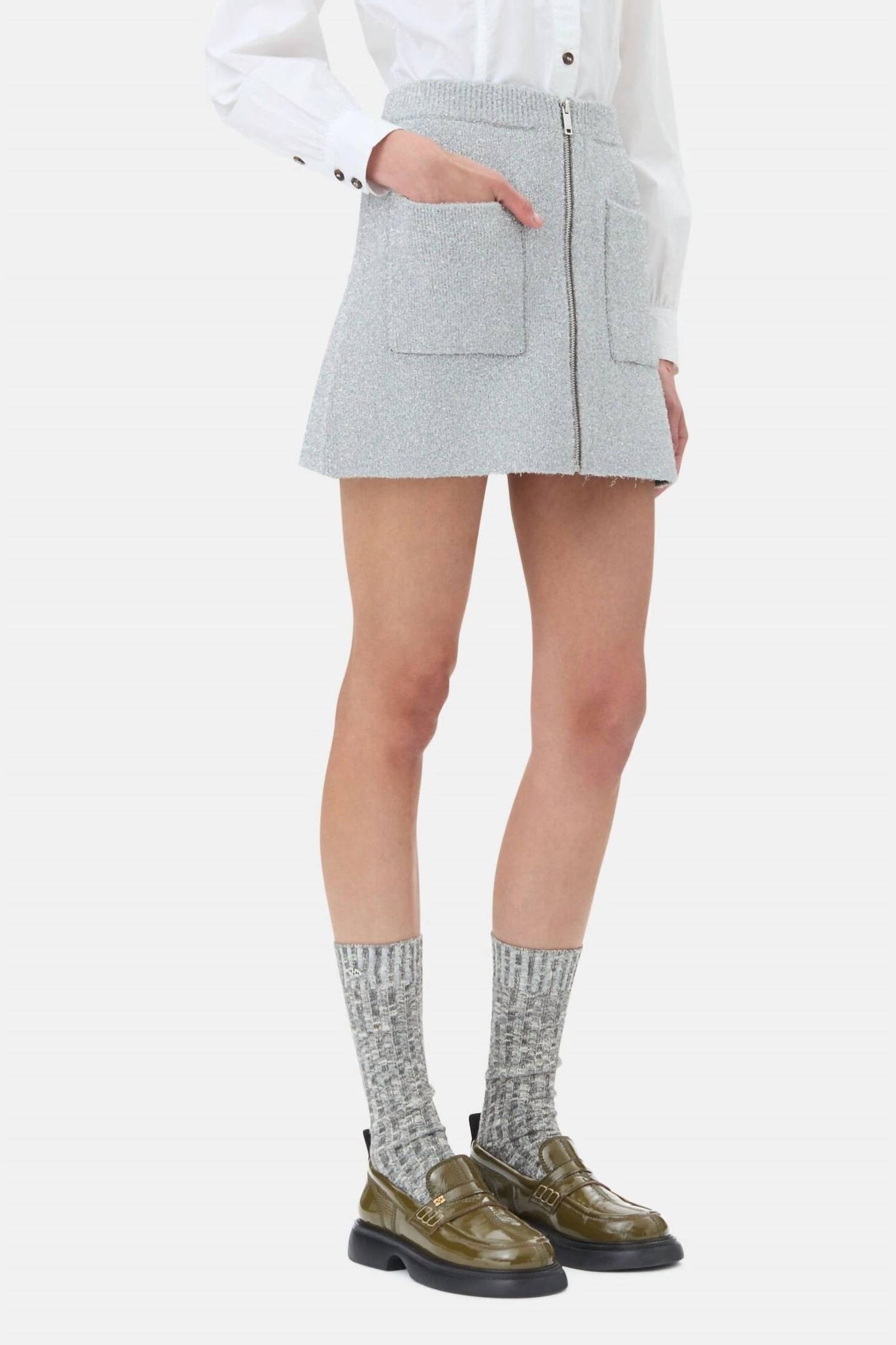 Ganni - Sparkle Doubleface Mini Skirt