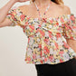 Bluivy - FLORAL CHIFFON HALTER BLOUSE