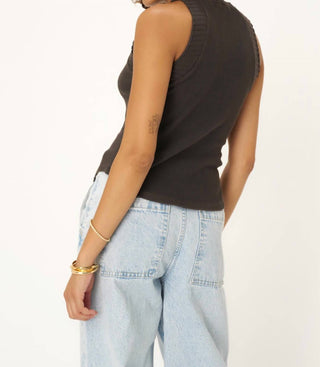 Project Social T - GARNER MIXED SWEATER RIB MOCK NECK TANK