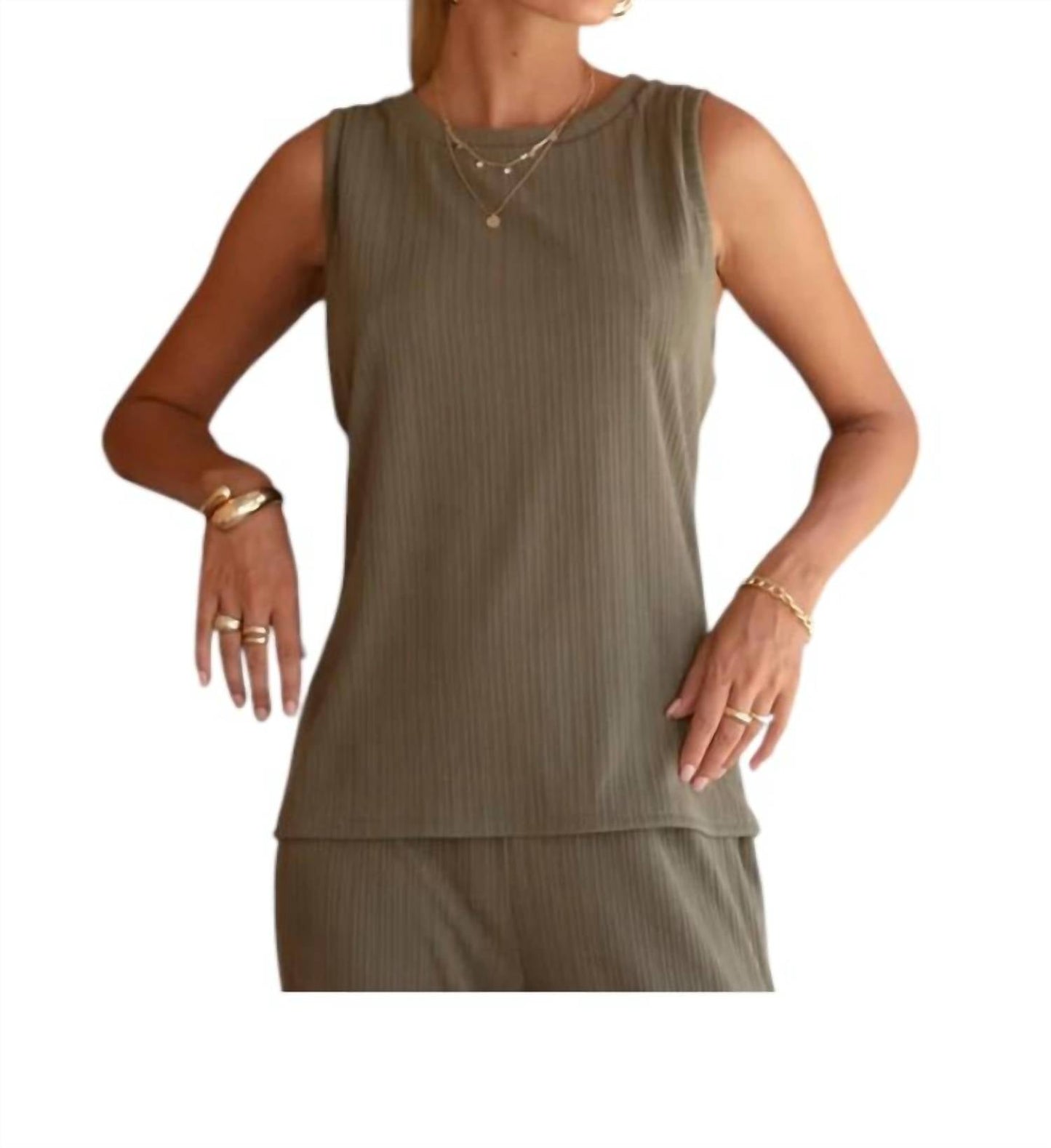 Phie Collective - Knitted Short Sleeve Top