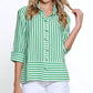 Multiples - WIRE COLLAR BUTTON FRONT BLOUSE