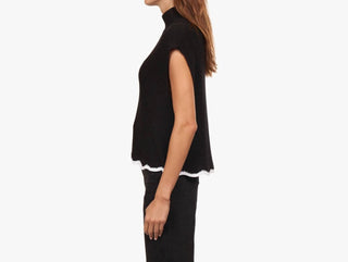 Autumn Cashmere - Scallop Edge Shaker Top