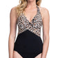 Profile By Gottex - Leopard Halter Underwire Tankini Top