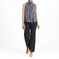 Clara Sun Woo - Shimmer Sequin Mock Neck Tie Top