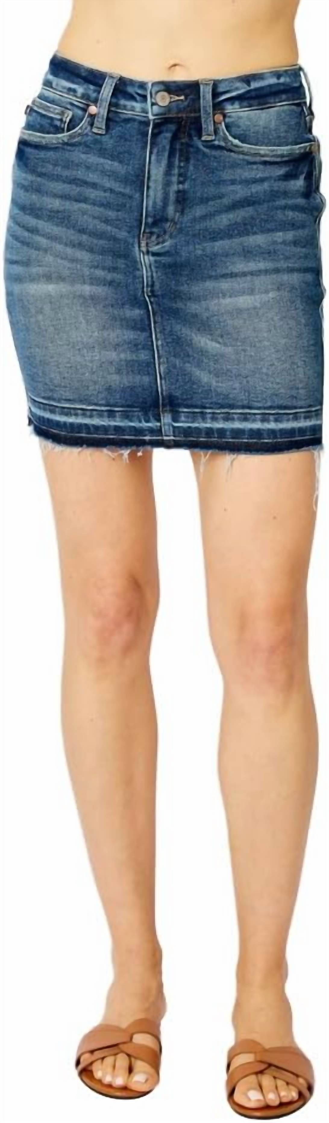Judy Blue - High-waist Denim Mini Skirt