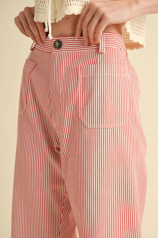 &Merci - Stripe Wide Leg Pants