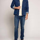 Current/Elliott - Denim Button Down Blazer