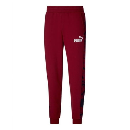 Puma Intense Red ESS Camo Sweatpants Men s Size S