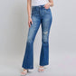 Judy Blue - High Waist Contrast Wash Destroy Flare Jeans