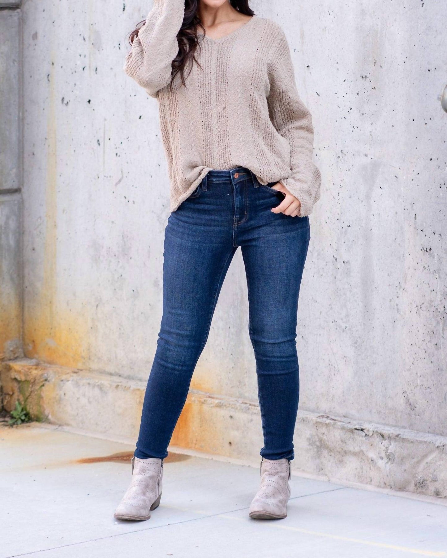 Veveret - High Rise Skinny Jeans