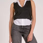 Elan - Daphne Sleeveless Layered Top