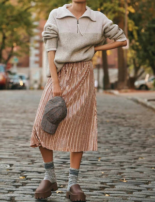 Beyond Yoga - Uptown Pleated Skirt