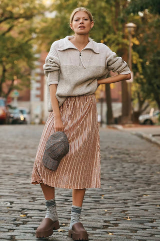 Beyond Yoga - Uptown Pleated Skirt