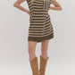 Entro - Slit Stripe Dress