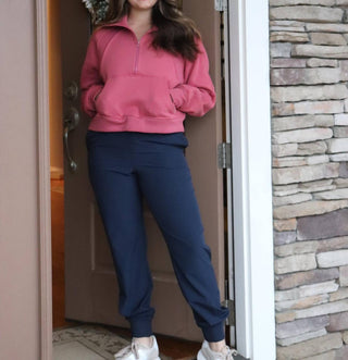 Aemi + Co - Women's Funnel Neck Half Zip