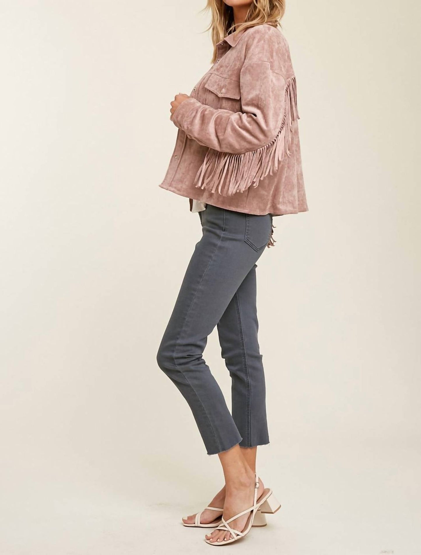 Wishlist - Fringe Sueded Jacket