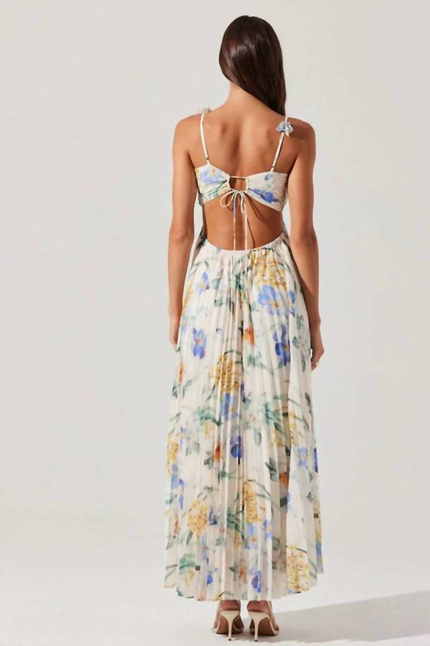Astr - Women's Emese Floral Pleated Maxi Dress