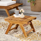 Sedona Outdoor Side Table With Open Slat Design