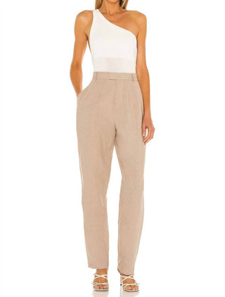 The Line By K - Aisling One Shoulder Design Bodysuit