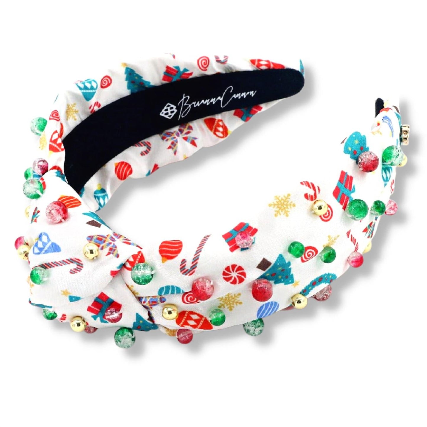 Brianna Cannon - Women's Satin With Christmas Print Headband