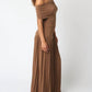 Olivaceous - Drop Waist Maxi Dress