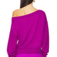 Spiritual Gangster - La Vida Off Shoulder Sweatshirt
