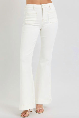Risen - Patch Pocket Flare Jeans