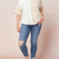 Entro - Color Block Leopard Top