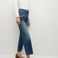Veronica Beard - Dylan Straight leg raw hem jean