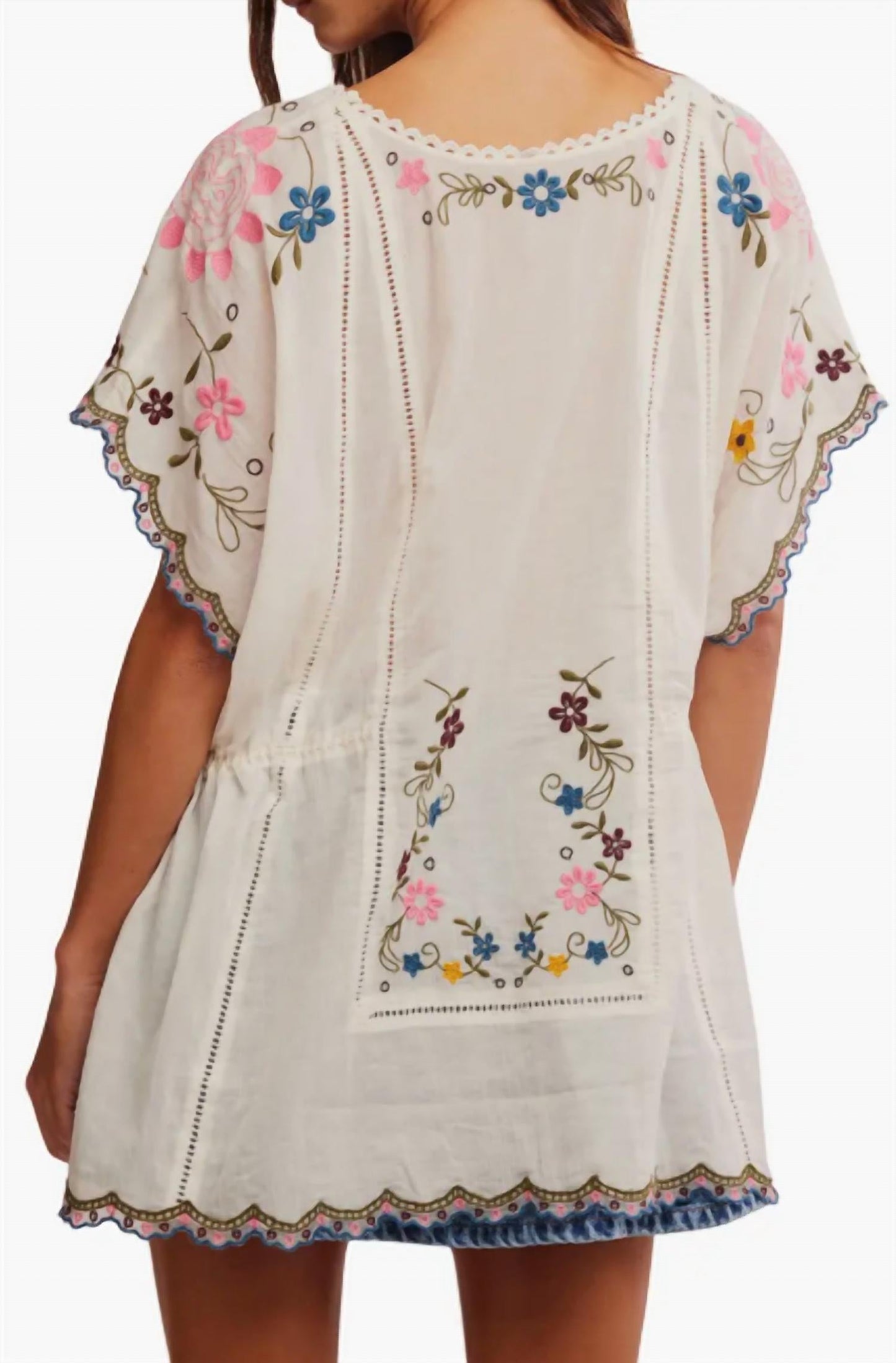 Free People - Danielle Embroidered Top