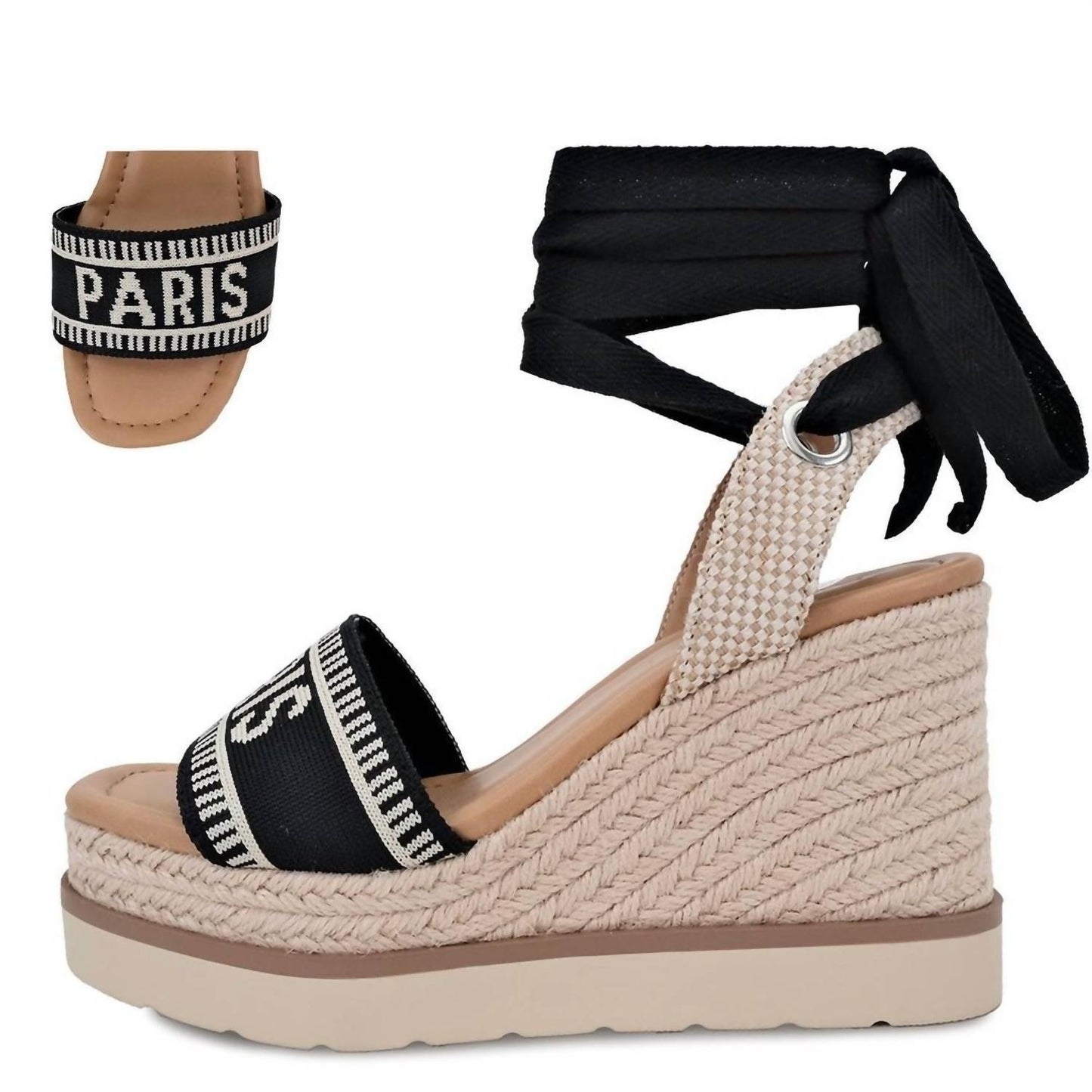 Mars Sky Shoes - Women's Paris Lace Up Wedge