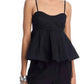 Steve Madden - Delta Peplum Spaghetti Strap Top