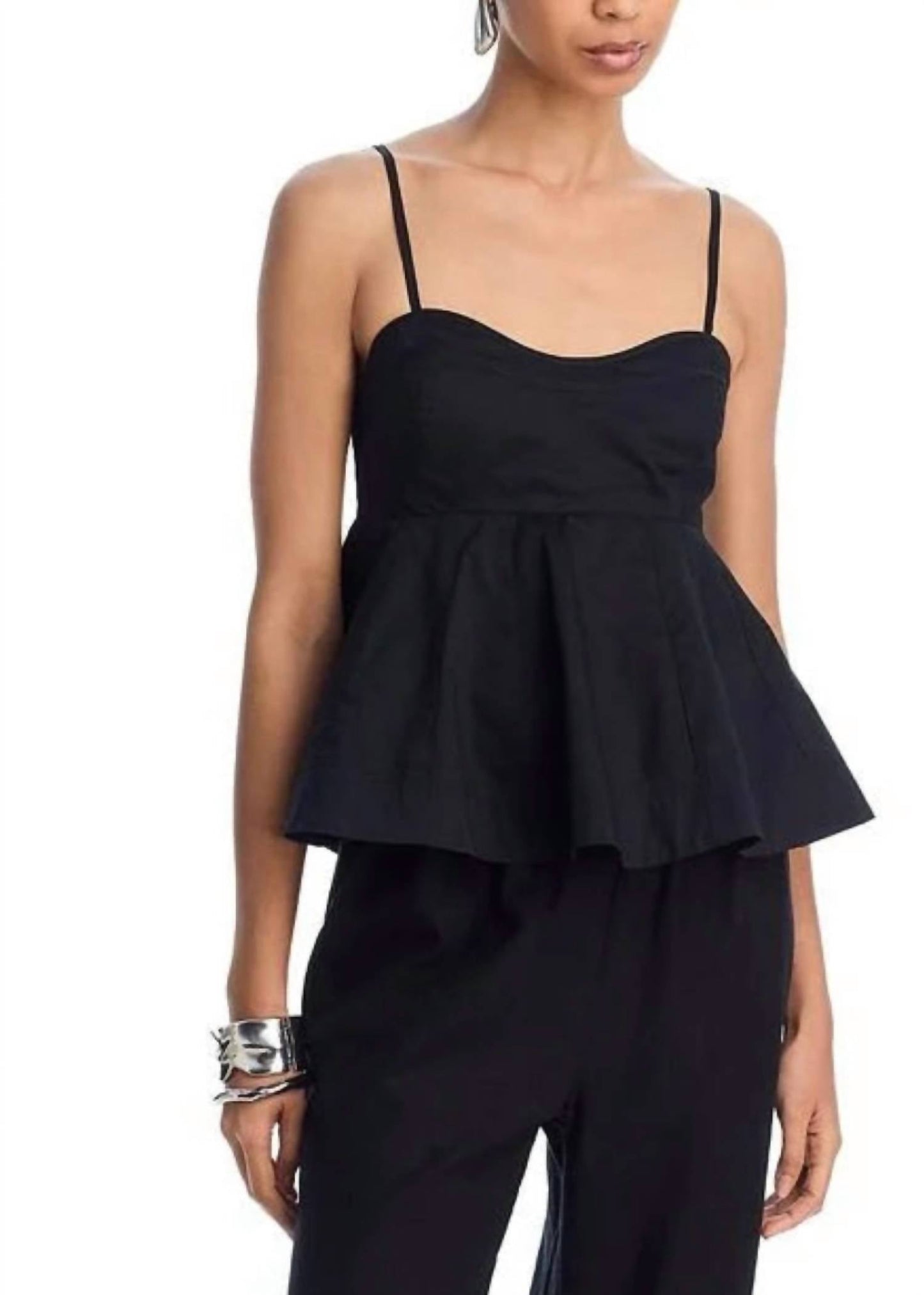 Steve Madden - Delta Peplum Spaghetti Strap Top