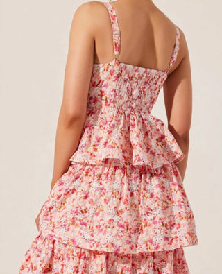 Astr - Midsummer Eyelet Tiered Maxi Dress