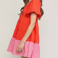 Entro - Color Block Mini Dress