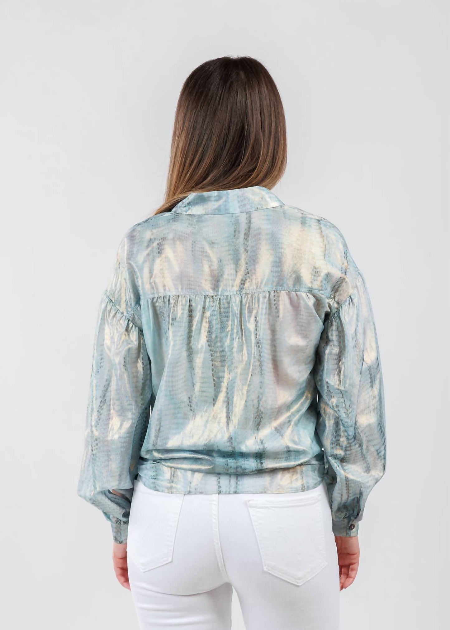 Lola & Sophie - Adelina Foil Printed Cotton Blouse