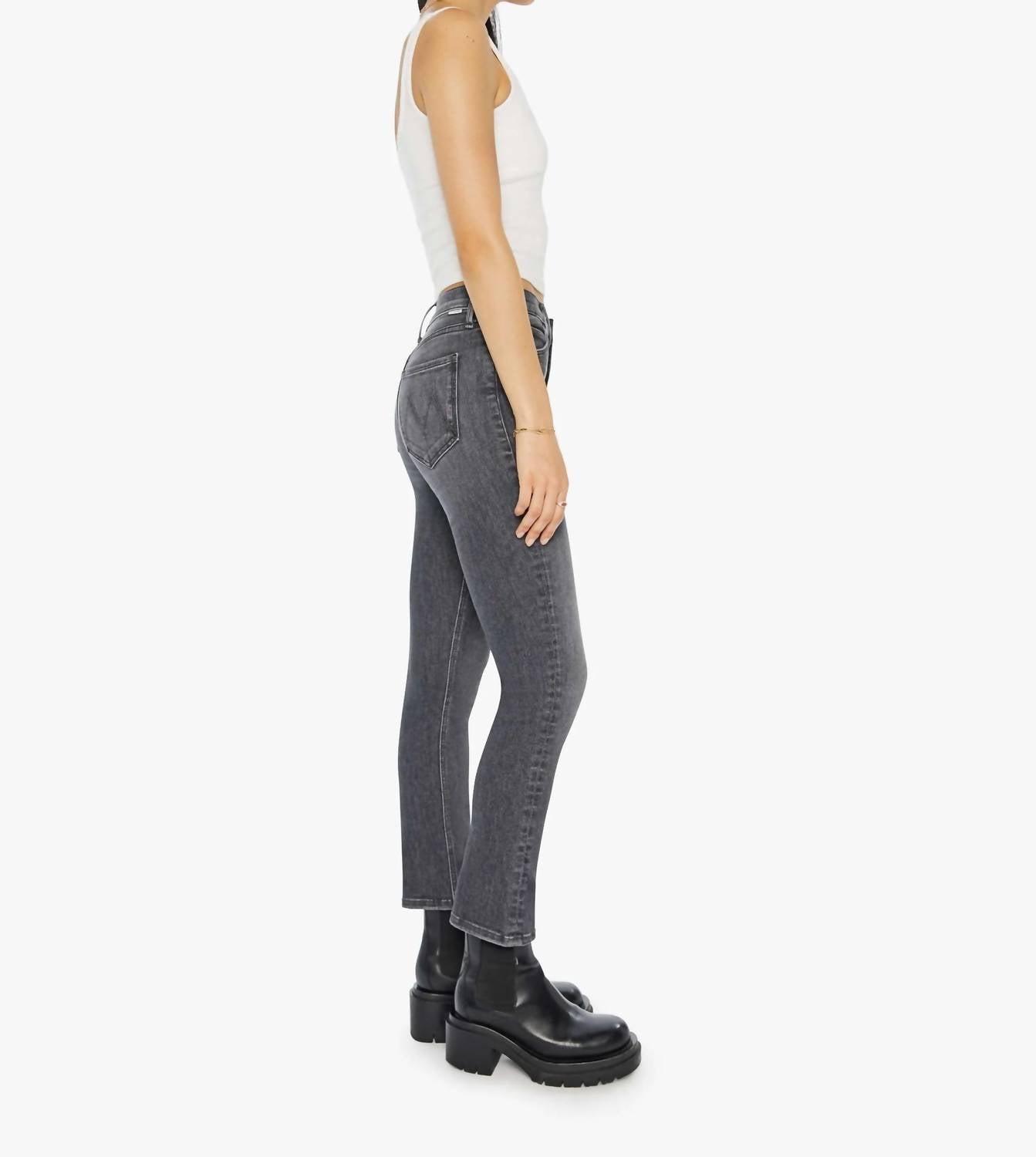 Mother - Pixie Mid Rise Dazzler Ankle Jean