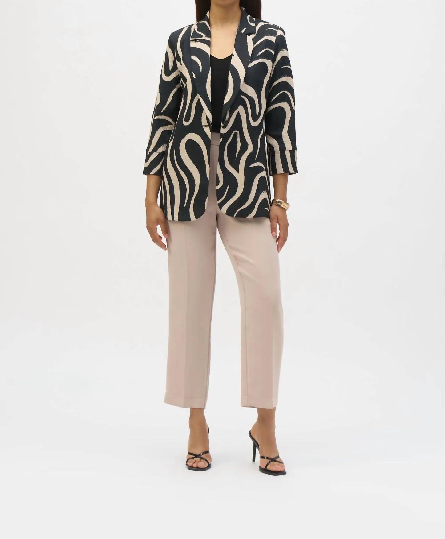 Joseph Ribkoff - Abstract Print Straight Blazer
