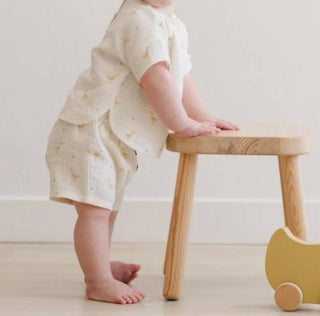 Quincy Mae - Kid's Geese Boxy Top + Short Set