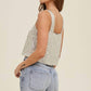 Wishlist - Sequin Relaxed Crop Tank