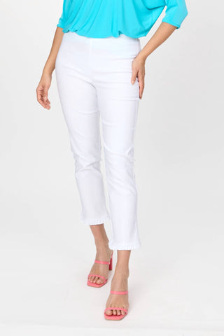 Joseph Ribkoff - Cropped Ruffled Casual Trousers
