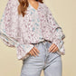 Andree By Unit - Floral Ruffle Sleeve Blouse