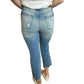 Judy Blue - Tinted Wash & Destroyed Cropped Straight Jeans