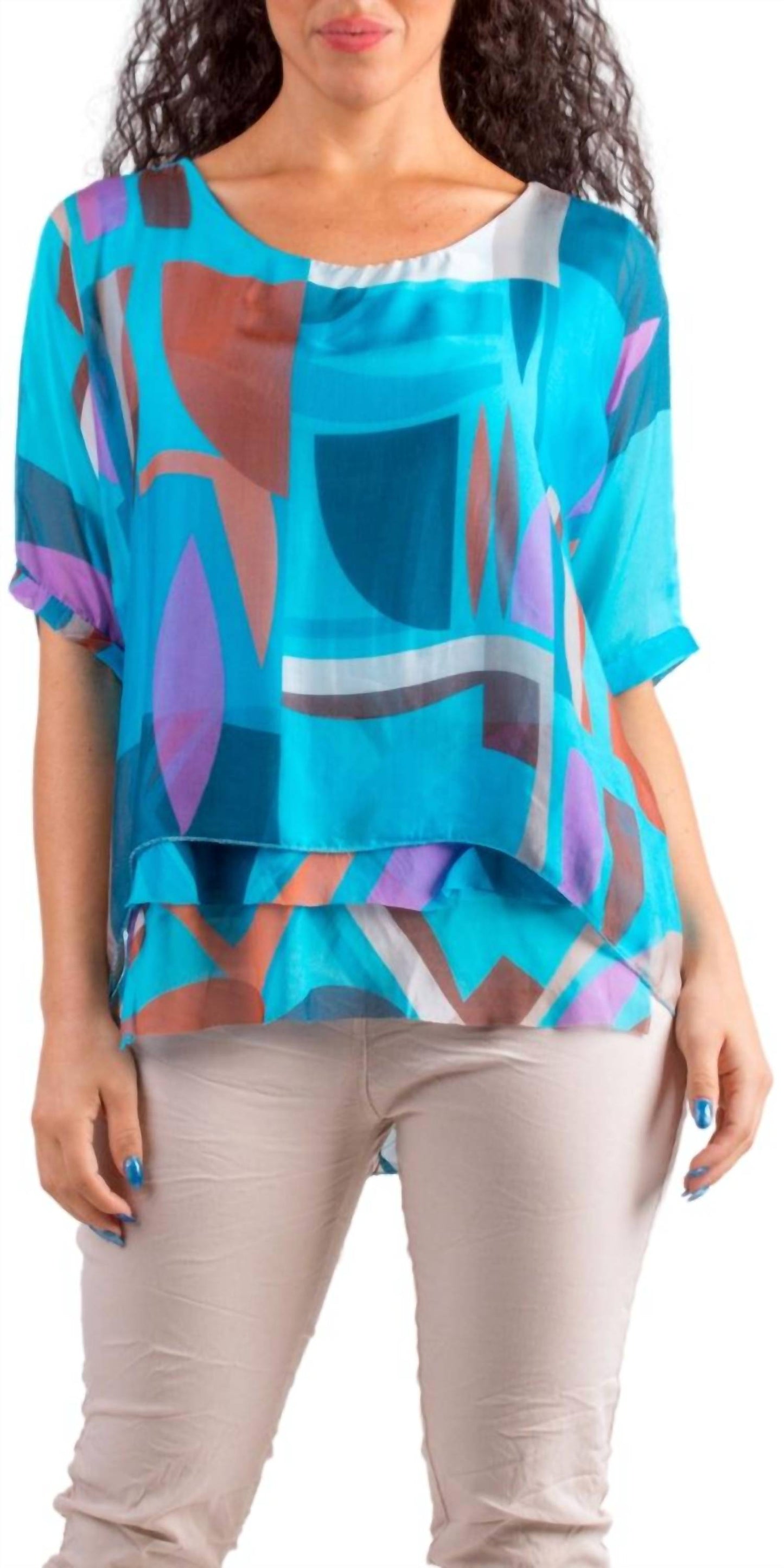 Gigi Moda - Carmelina Graphic Silk Kaftan