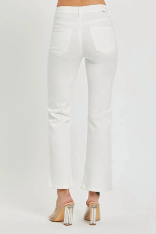 Risen - Full Size Mid Rise Jeans With Pockets