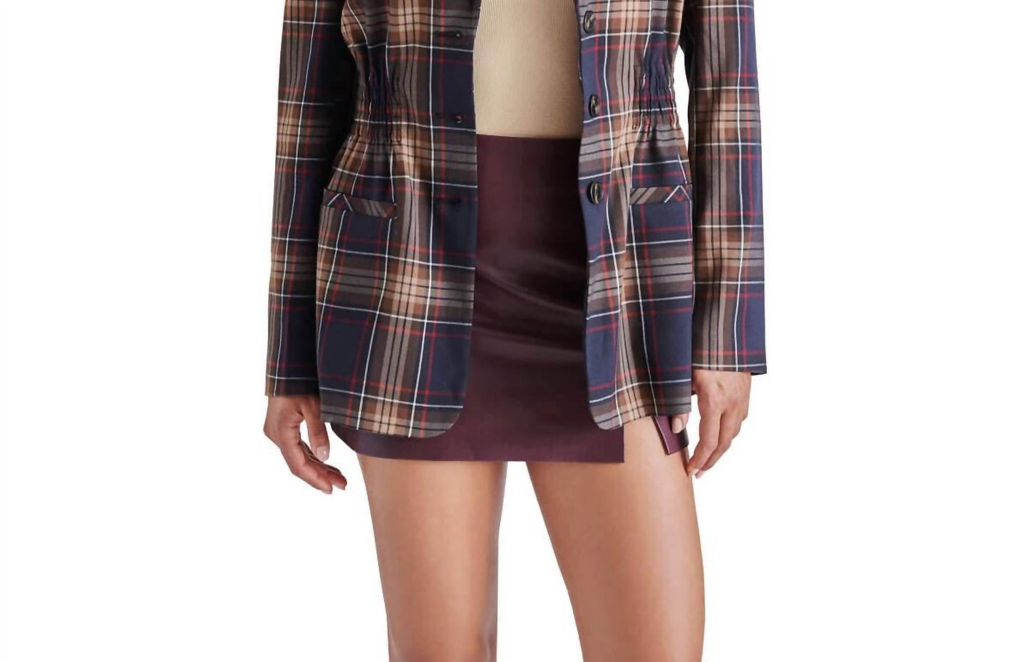 Steve Madden - Frida Plaid Blazer