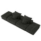 Modern Oversized DIY Combination Modular Sectional Sofa With Pillows