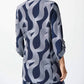 Joseph Ribkoff - Silky Knit Abstract Print Boxy Blazer
